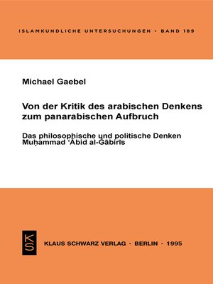 cover image of Von der Kritik des arabischen Denkens zum panarabischen Aufbruch